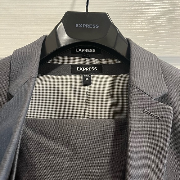 Men’s Express 3 piece suit 36s 29x30 gray - Picture 6 of 8